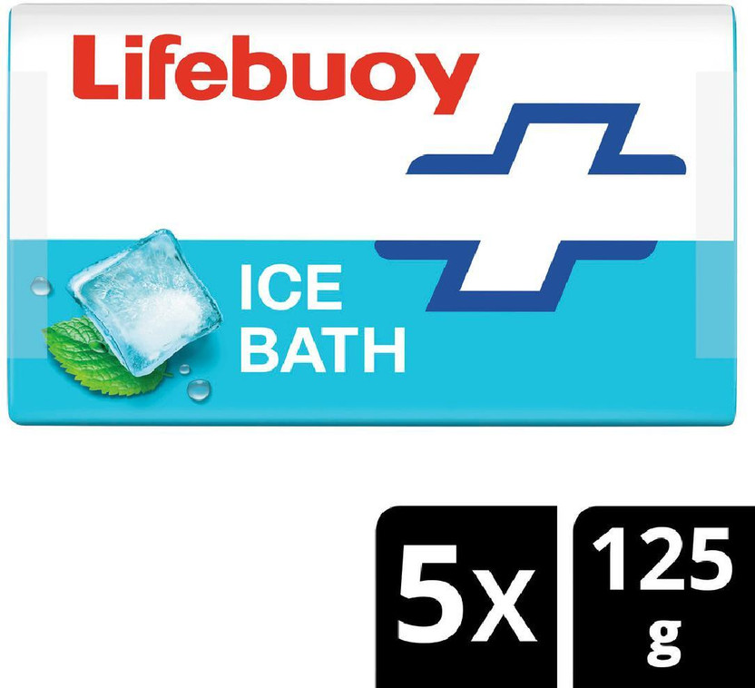 LIFEBUOY Ice Bath Soap Bar with Menthol & Cool Sense Actives