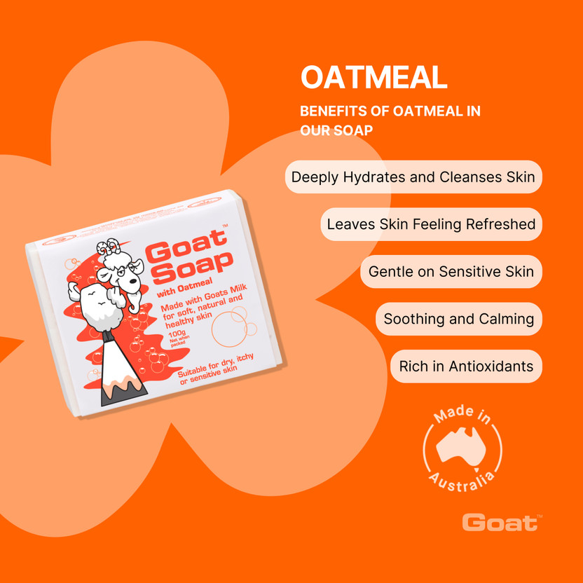Goat Moisturizing Bathing Soap with Oatmeal