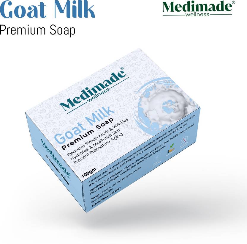 Medimade Goat Milk Premium Soap Soft, Smooth, Moisturised Skin,Natural Handmade Shop