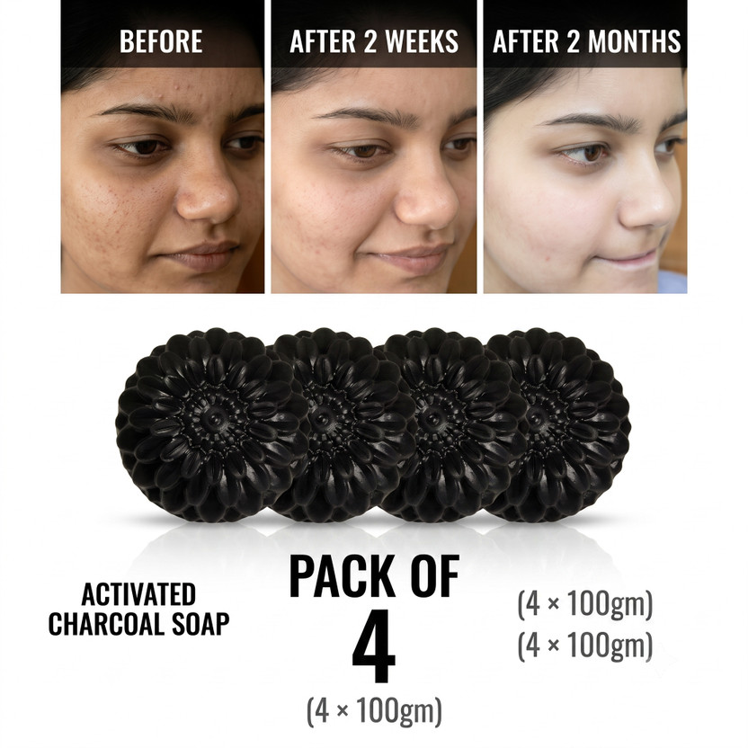 Chhaydo Herbal Gharss Lemon Charcoal Soap