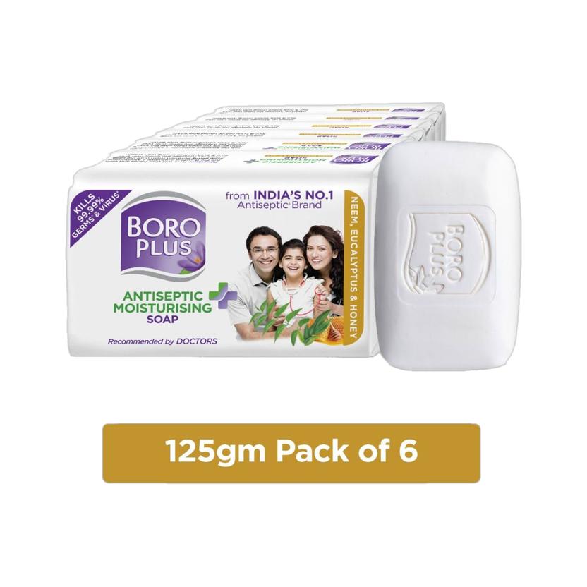 BOROPLUS Antiseptic + Moisturising Soap - Neem, Eucalyptus &