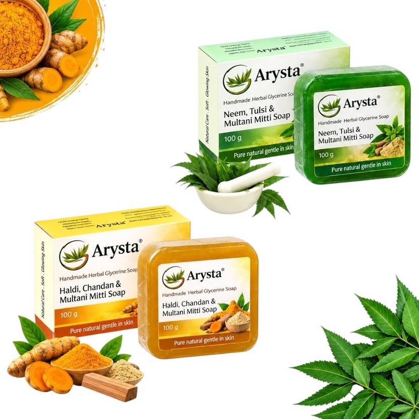 arysta Herbal Soap Combo Pack of 2, 200g