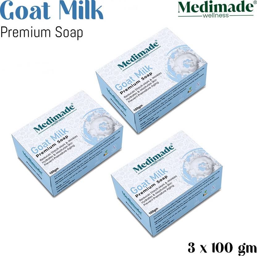 Medimade Goat Milk Premium Soap Soft, Smooth, Moisturised Skin,Natural Handmade Shop