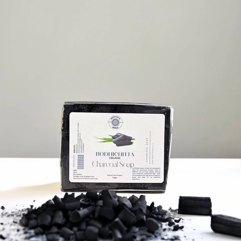 Bodhichitta Paraben, Sulphate Free Charcoal Soap Base Melt & Pour 100% Pure & Natural 250g