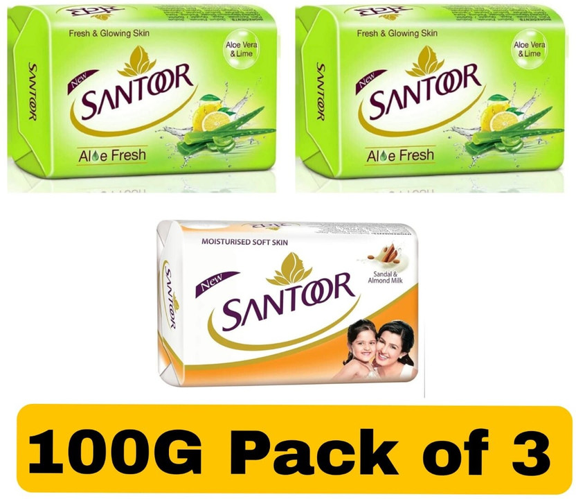 Santoor Fresh Skin Lime Aloevera With Sandal Almond Milk