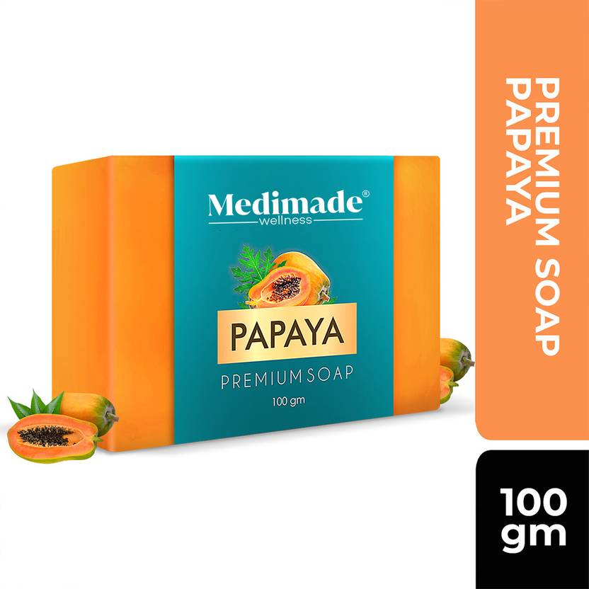 Medimade Papaya Premium Soap for Soft, Smooth, Moisturized Skin
