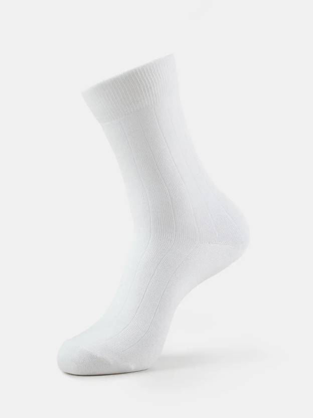 JOCKEY 7092 Mercerized Cotton Elastane Stretch Men Striped Mid-Calf/Crew