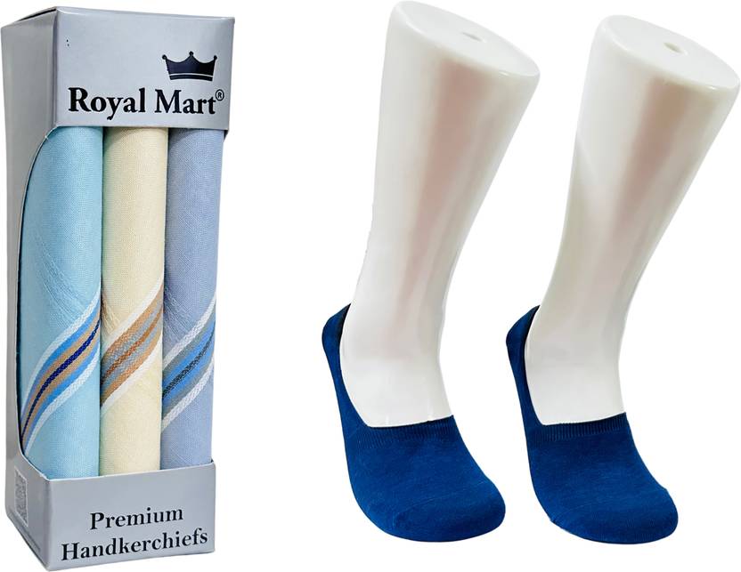 Royal Mart Cotton Socks for Daily and Office Wear, Running, Gym and Cotton Handkerchief Men