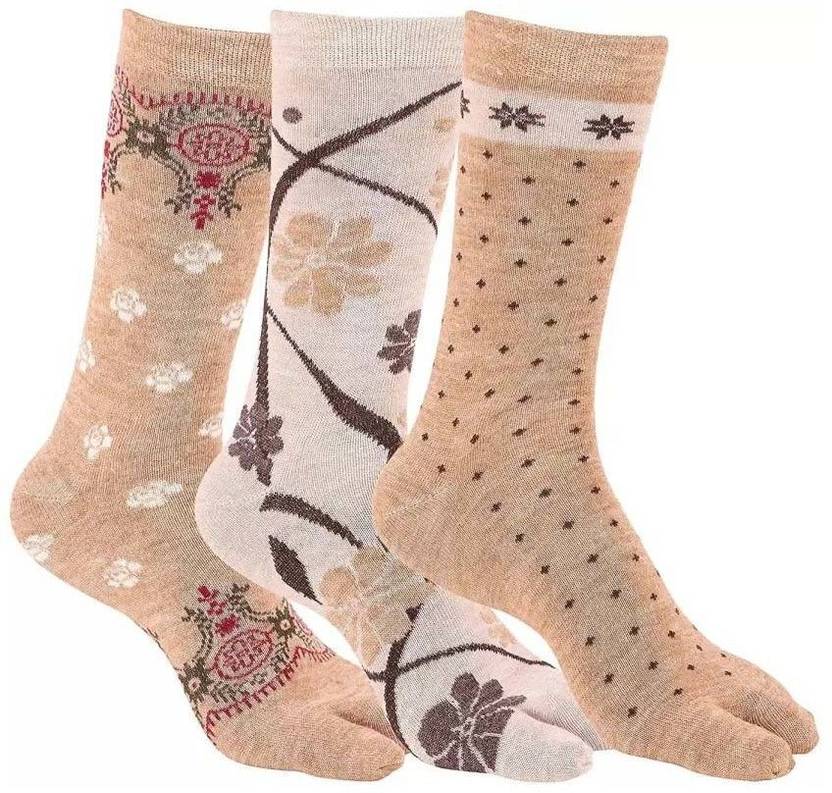 ATTRACTIVE Women Self Design Mid-Calf/Crew