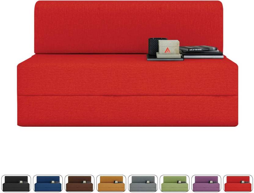 WoodenVale 1 Seater Single Foam Fold Out Sofa Cum Bed Price in India
