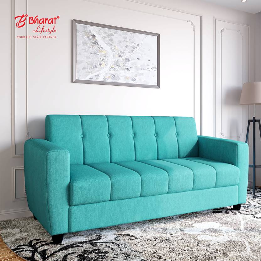 Bharat Lifestyle Deno Fabric 3 Seater Sofa Price in India Buy Bharat