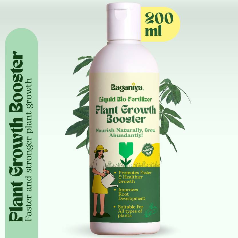 Baganiya Plant Growth Booster Liquid Bio-fertlizer & Supplement for plant Fertilizer, Potting Mixture, Manure