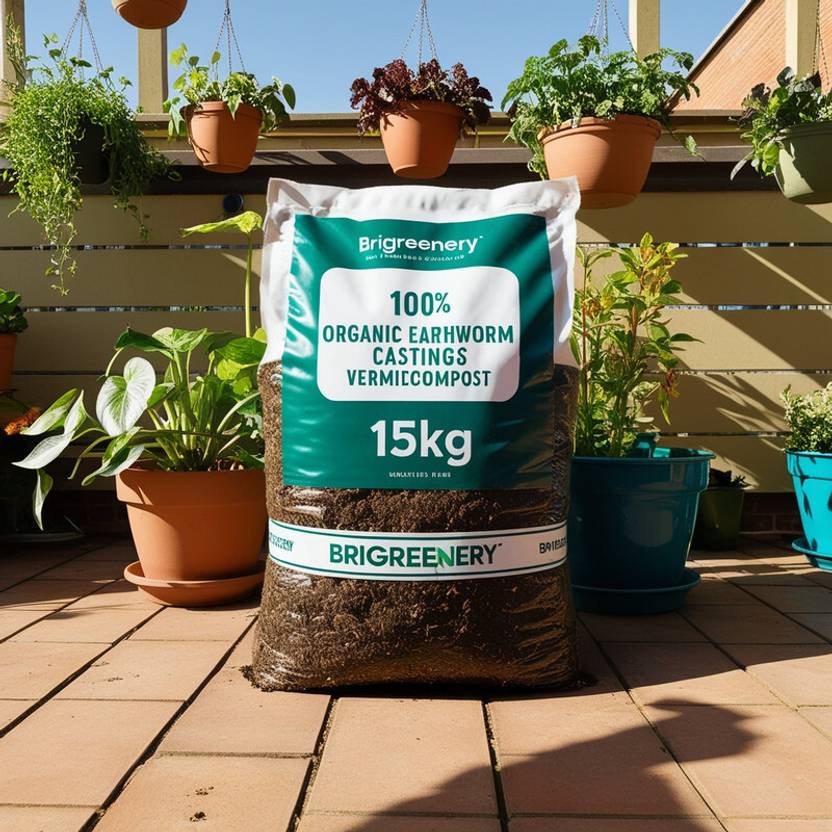 BriGreenery Eco Friendly Garden Manure Vermicompost – 15 Kg Manure