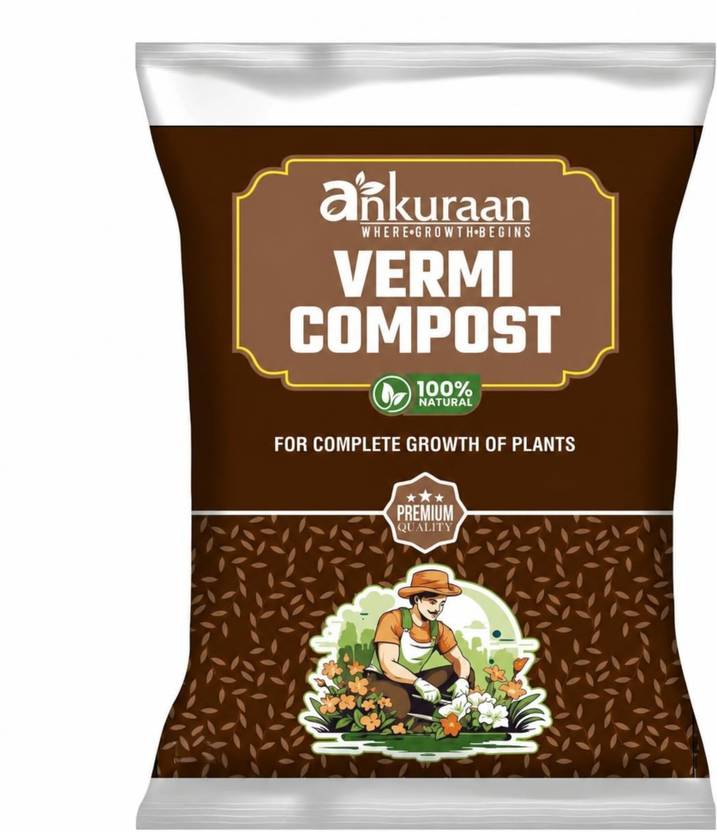 Ankuraan Vermicompost Organic for Plants 1 kg Manure