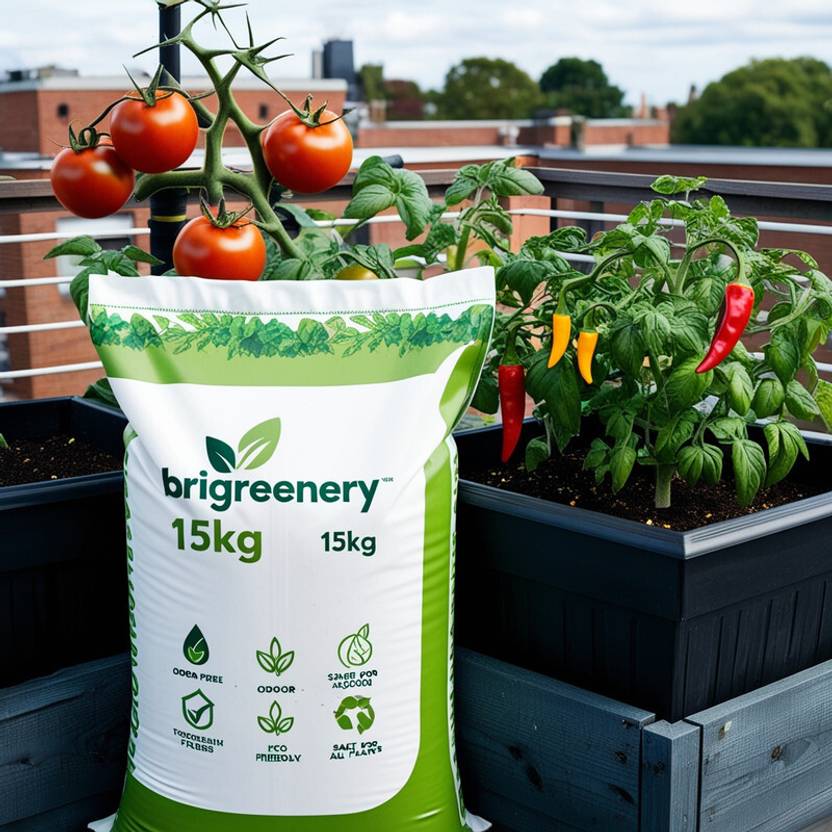 BriGreenery Pure Garden Vermicompost for All Plant Types – 15 Kg Manure