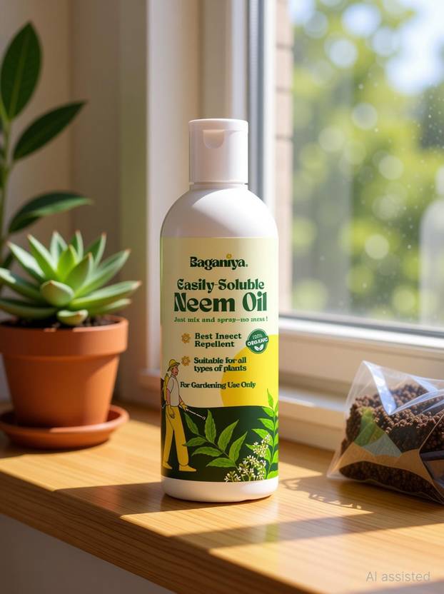 Baganiya Neem Oil for Plants Protection and Home Gardening Fertilizer, Manure, Potting Mixture