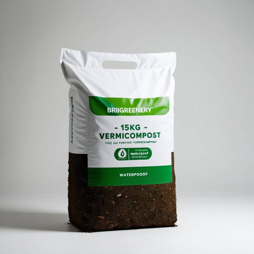 BriGreenery Garden Growth Organic Vermicompost Fertilizer – 15 Kg Manure