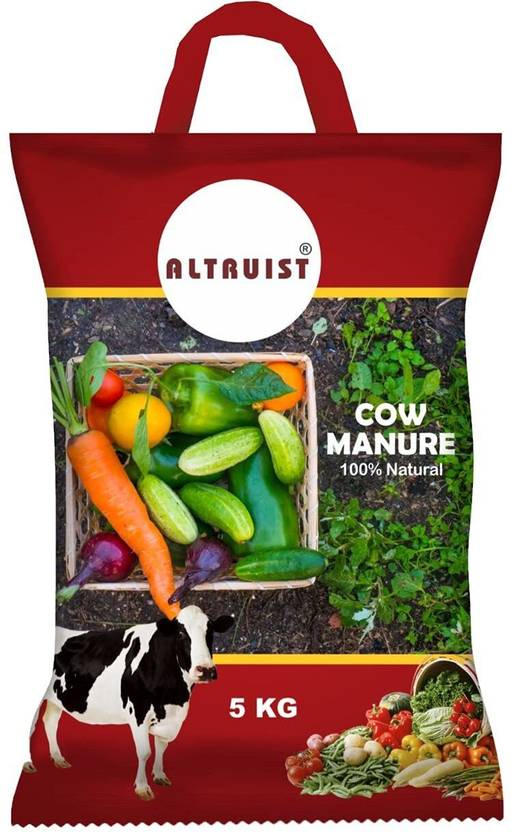 Altruist Cow Manure Fertilizer Cow Dung Compost for Plants and Gardening - 5 Kg Manure
