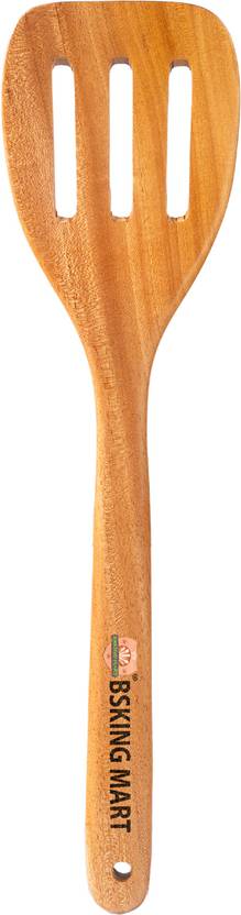 BSKING MART SLOTTED SPATULA Wooden Spatula