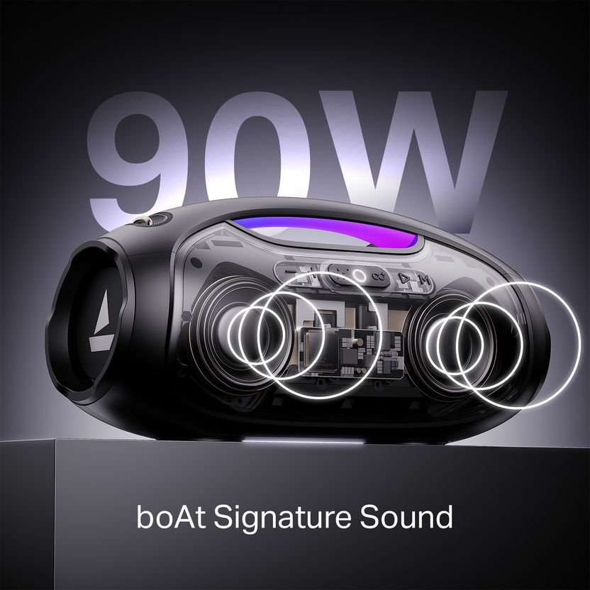 boAt Stone 1800 Beige Bluetooth Speaker - Image 2