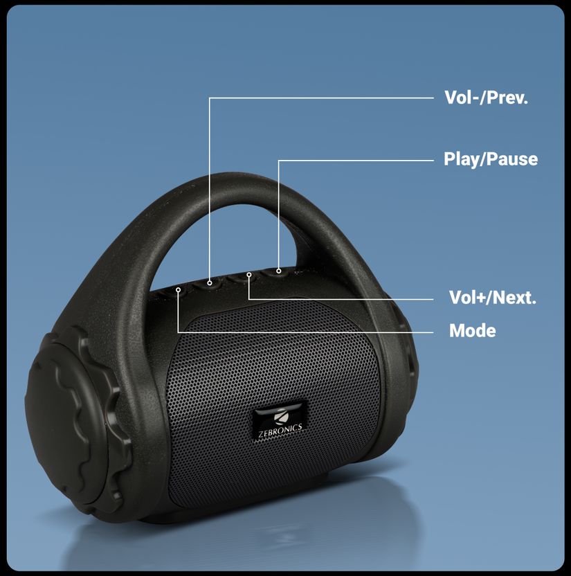 ZEBRONICS PSPK9 (County) Portable Speaker - Image 3