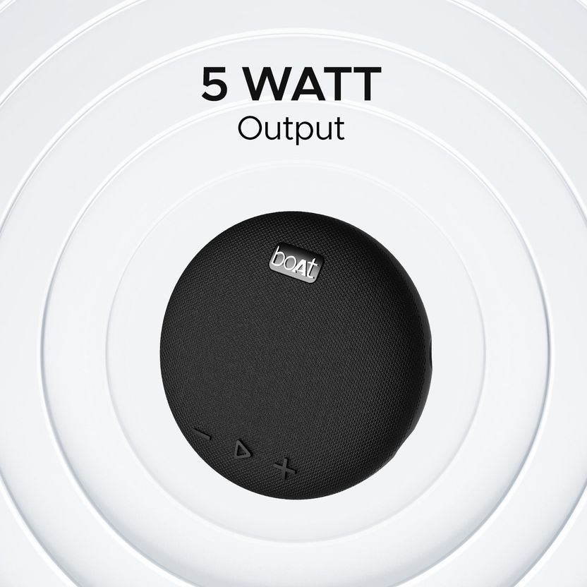 boAt Stone 190 5W Bluetooth Speaker, Bossy Black - Image 3