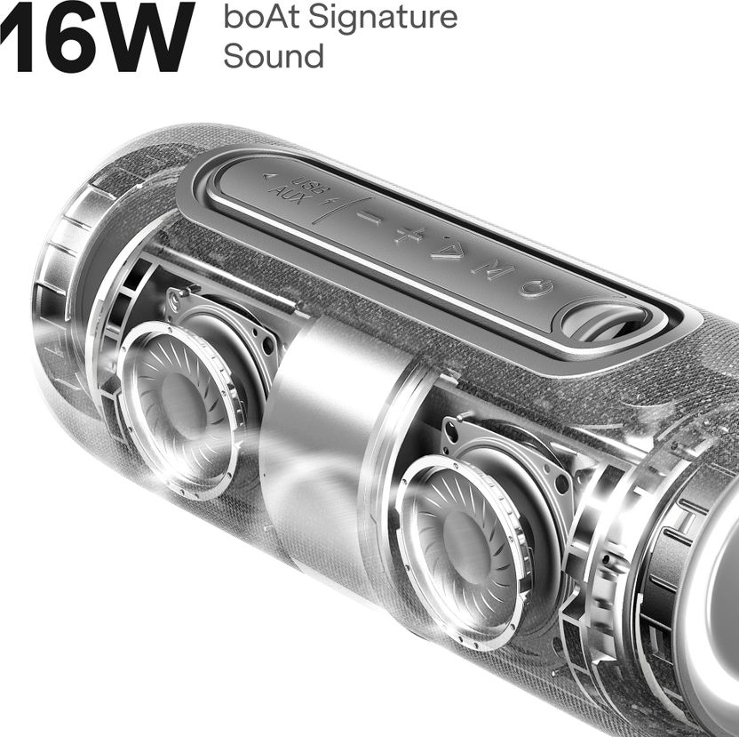 Buy boAt Stone 350 Pro Plus Beige Bluetooth Speaker - Image 3