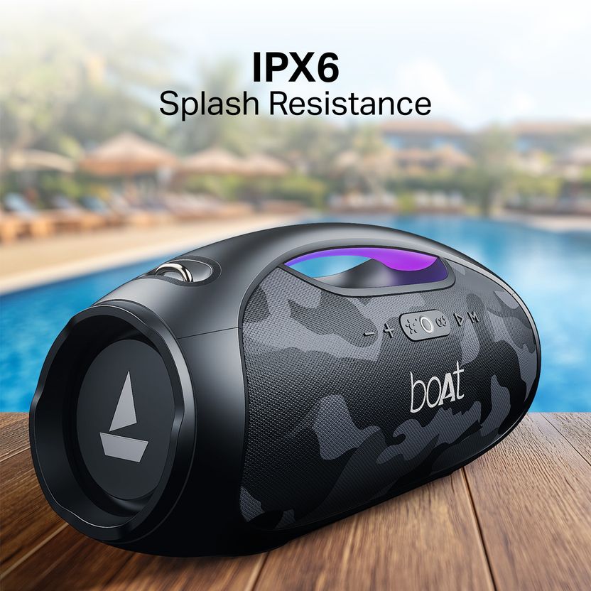 boAt Stone 1800 Beige Bluetooth Speaker - Image 5