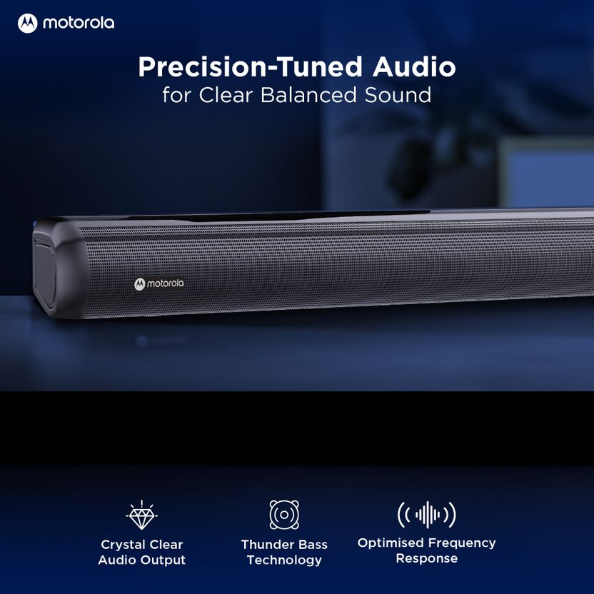Motorola AmphisoundX Vibe 330W Bluetooth Soundbar Black - Image 4