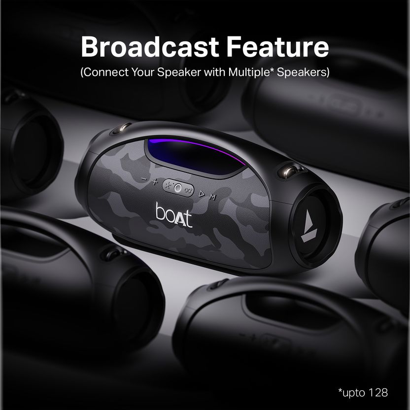 boAt Stone 1800 Beige Bluetooth Speaker - Image 4