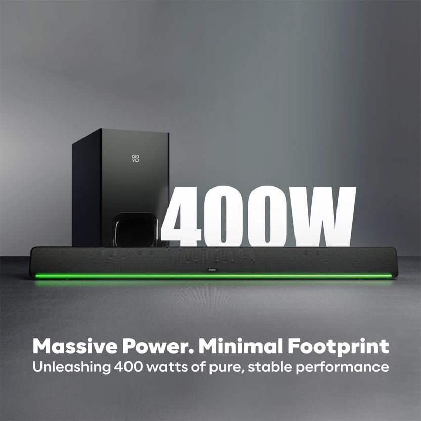 GOVO Gosurround 975 Pro 400W Bluetooth Soundbar (Silver) - Image 3