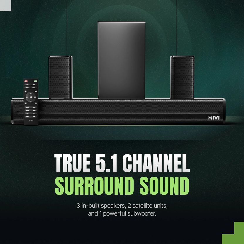 Mivi Fort H350 350W 5.1 Channel Soundbar - Image 4