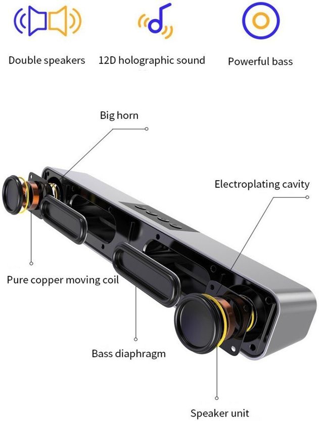 ZSIV Dj Bass Bar Studio Bluetooth Soundbar - Image 5