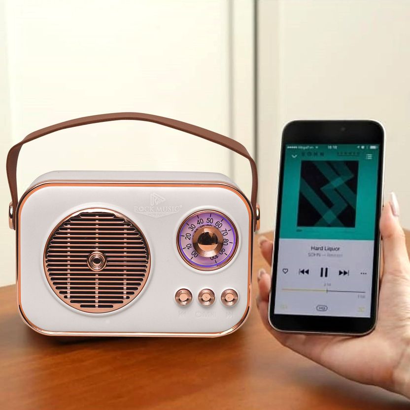 JAXTER Mini Retro Radio Bluetooth Speaker - Image 3