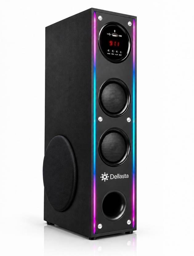 dellasta B-19b DJ Bass Tower Speaker Bluetooth Speaker 120 W Bluetooth Party Speaker