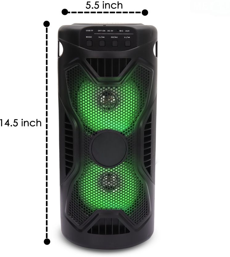 noxxo Rockstar 10 Hours Playtime FM USB AUX BT KARAOKE MIC RGB - Image 5