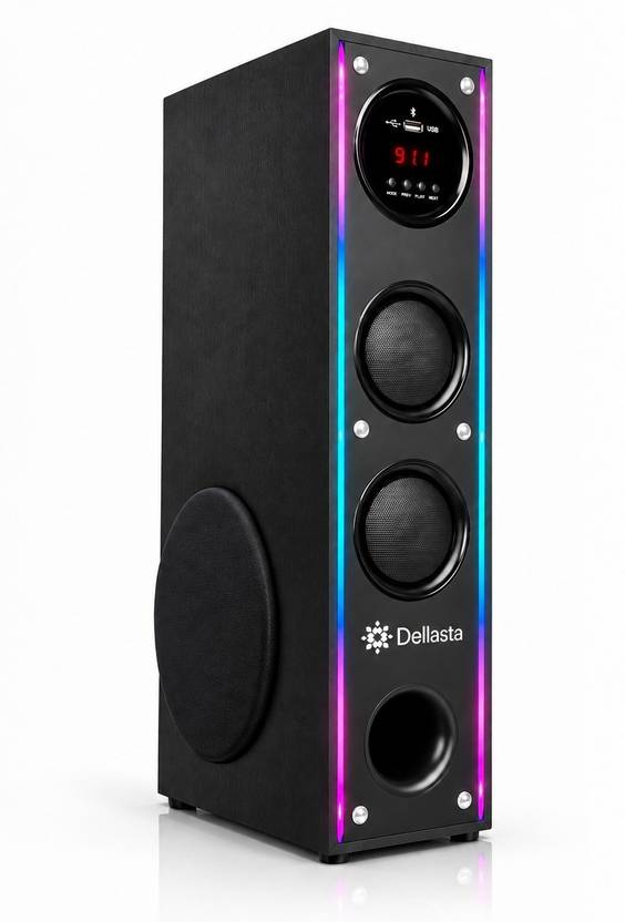 dellasta B-21 DJ Bass Tower Speaker Bluetooth Speaker 120 W Bluetooth Party Speaker