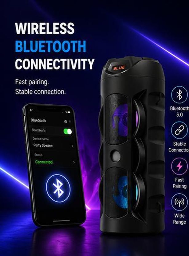 3RY 40W Portable Bluetooth Tower Speaker - Image 4