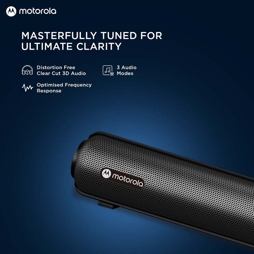 Motorola AmphisoundX 200W 2.1 Channel Bluetooth Soundbar (Black) - Image 3