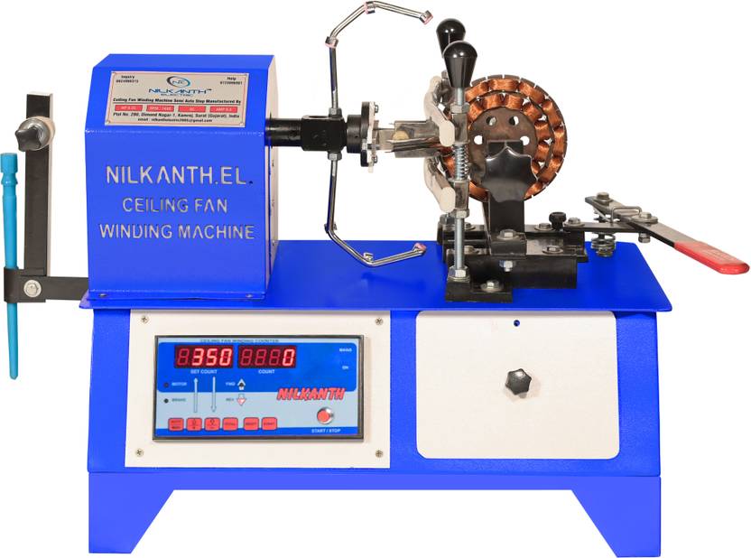 NILKANTH ENGINERRIING Celling fan winding machine, semi auto stop ...