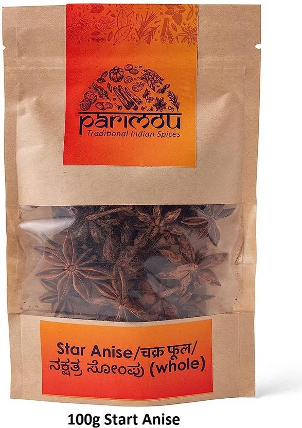 Parimou Star Anise (Whole) 100gChakri PhoolGaram MasalaChakri