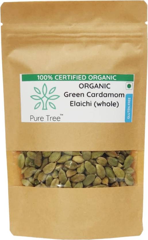 Pure Tree Pure Tree Organic Green Cardamom Whole Elaichi Price in India - Buy ...