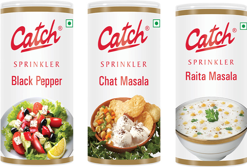 Catch Black Pepper 100g + Chat Masala 100g + Raita Masala 50g