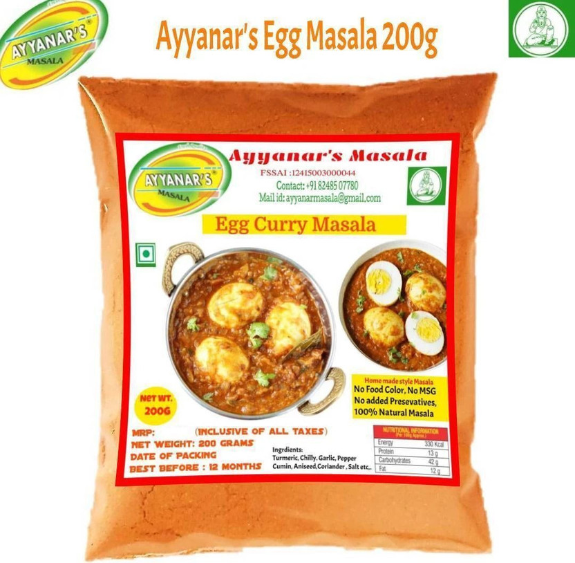 Ayyanar's Egg Curry Masala 200g
