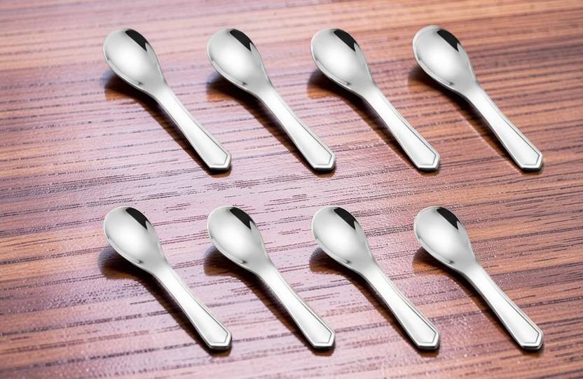 AVISTRA Must Masala spoon Stainless Steel Measuring Spoon Set (Pack of 8) Stainless Steel Sugar Spoon Set