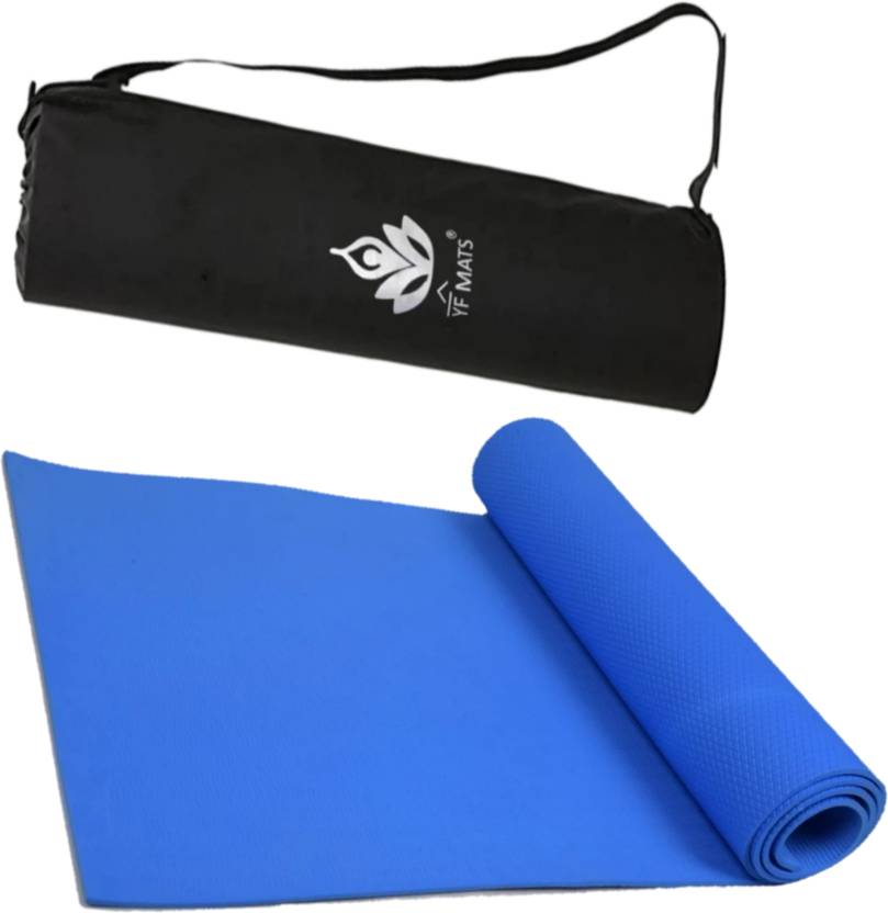 YFMATS 6MM(Royal Blue)Best Quality and Anti slip Eco Friendly Yoga Mat