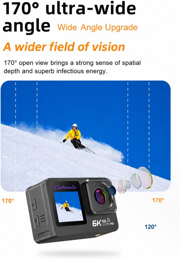 Cubonic 6K Ultra HD Action Camera - Image 5