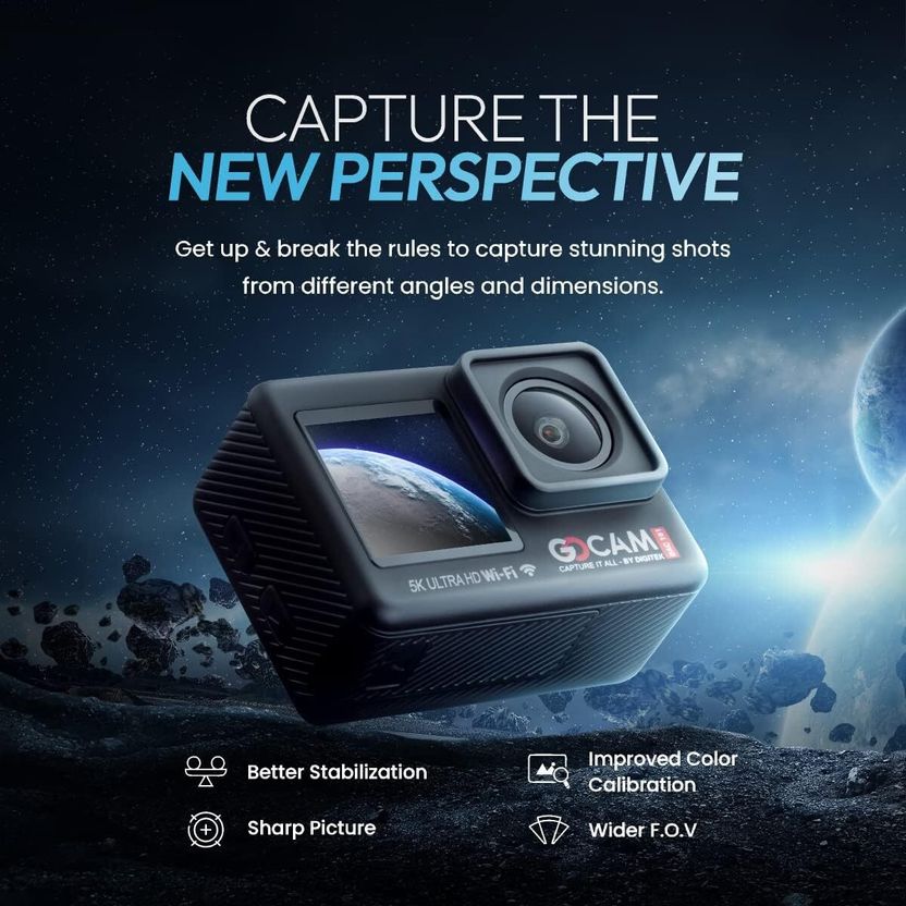 DIGITEK 1 GoCAM DAC-101 48MP Action Camera - Image 2