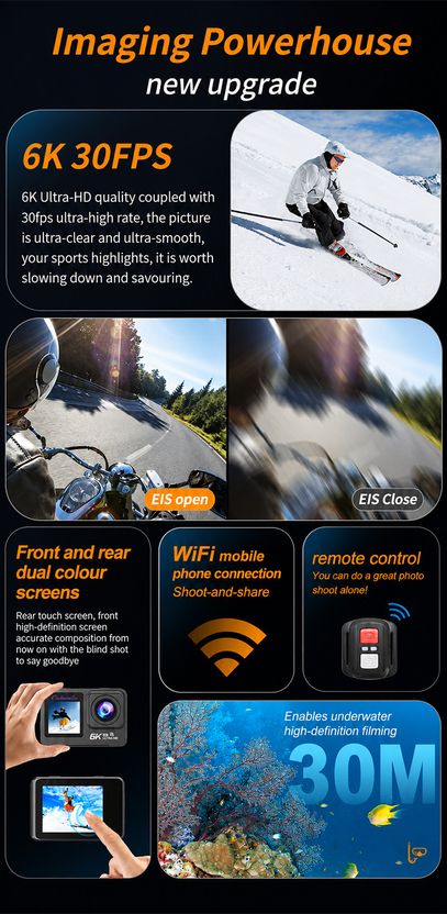 Cubonic 6K Ultra HD Action Camera - Image 4