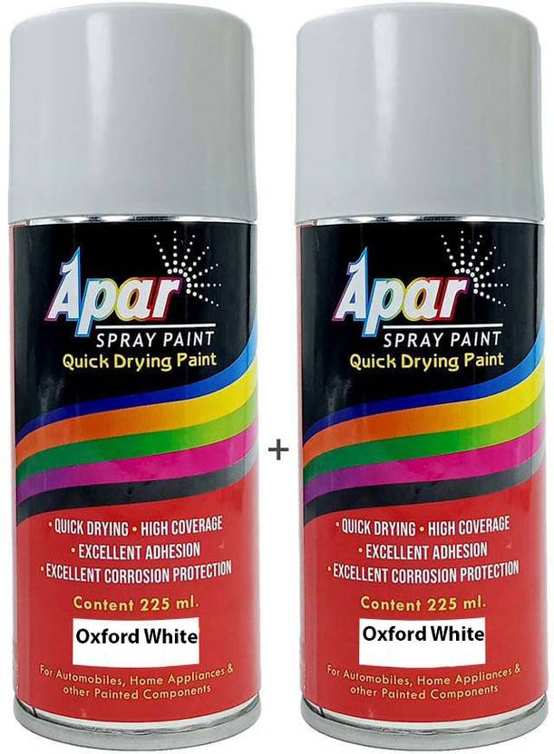 apar Spray Paint Oxford White (RC Colour Name), Compatible for Ford